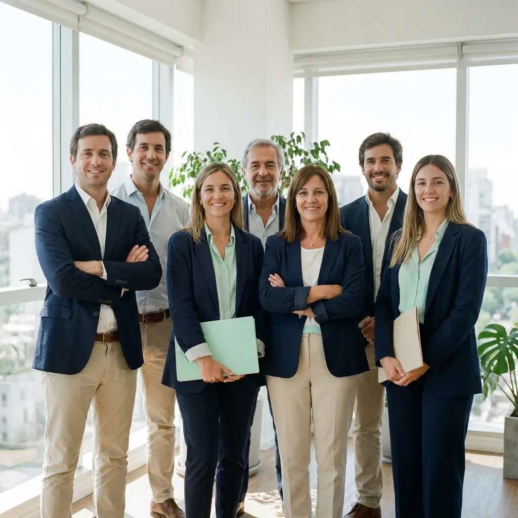 Equipo de EstudioZ: contadores, abogados y administradores de empresas en la oficina